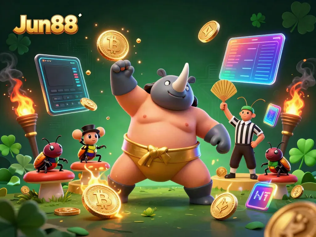 Experience thrilling gameplay at Jun88 with vibrant characters and dynamic coin action.
